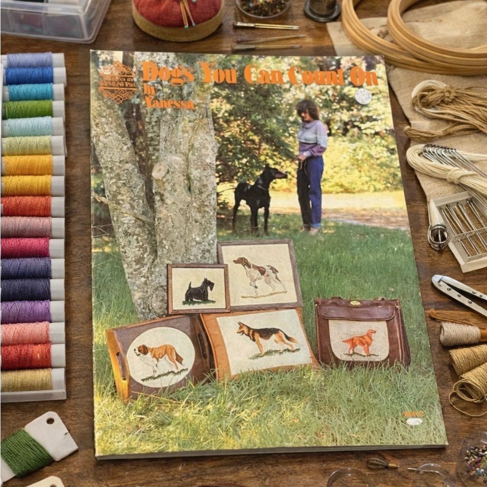 BOOK Dogs You Can Count On by Vanessa Counted Cross Stitch Designs Dachshund
